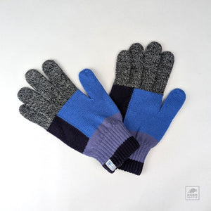 Men’s Wool Gloves - Multi + Periwinkle