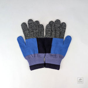 Men’s Wool Gloves - Multi + Periwinkle