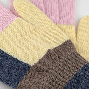 Women’s Wool Gloves - Multi + Pink