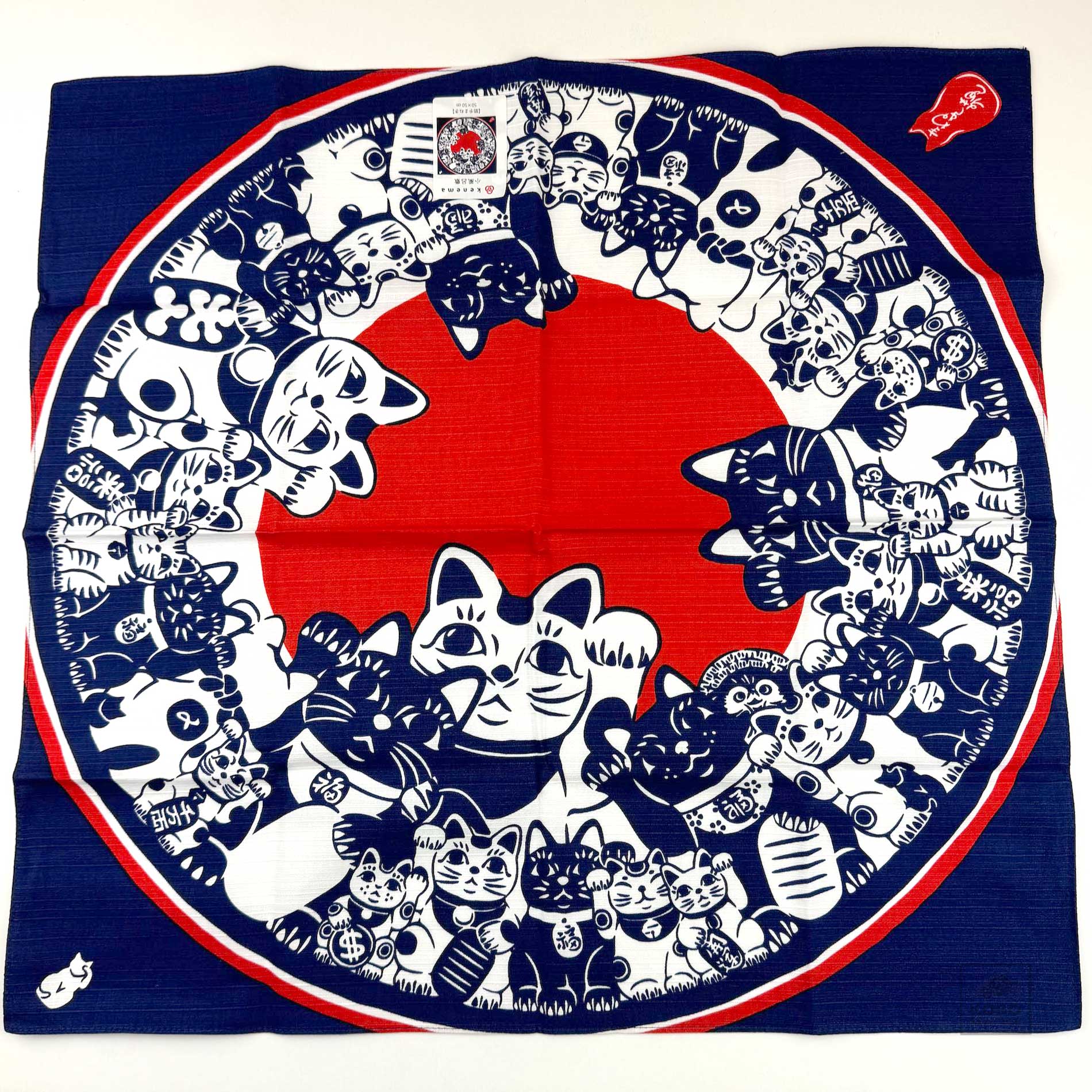 Bandana/Furoshiki - Maneki Neko - KoboSeattle
