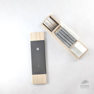 Japanese Hemp Charcoal and Sumac Wax Candle Set