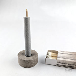 Japanese Hemp Charcoal and Sumac Wax Candle Set