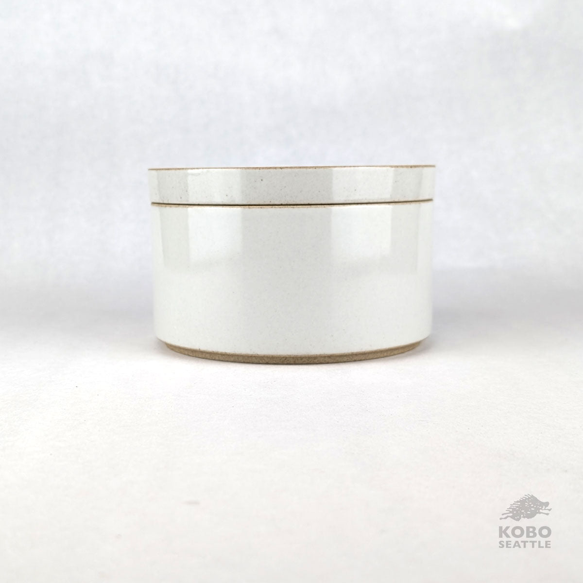 Hasami Tall Bowl & Lid/Plate Set - Small, Gloss Gray