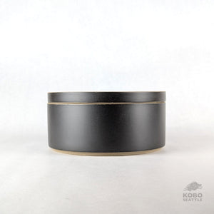 Hasami Tall Bowl & Lid/Plate Set - Large, Black