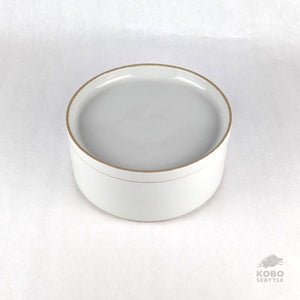 Hasami Tall Bowl & Lid/Plate Set - Large, Gloss Gray