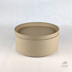 Hasami Tall Bowl & Lid/Plate Set - Large, Natural