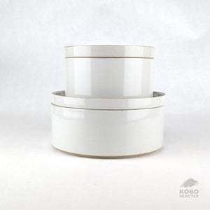Hasami Tall Bowl & Lid/Plate Set - Small, Gloss Gray