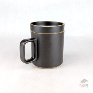 Hasami Mug & Lid/Plate Set - Black