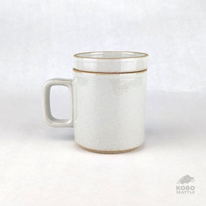 Hasami Mug & Lid/Plate Set - Gloss Gray