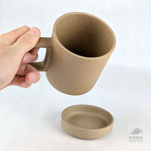 Hasami Mug & Lid/Plate Set - Natural