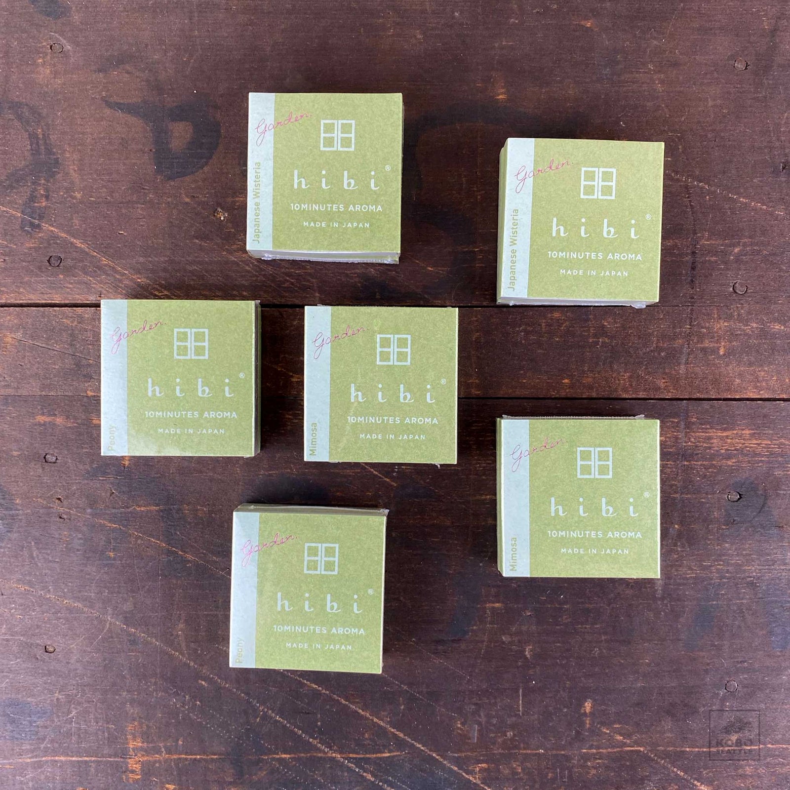 Hibi Garden Incense Matches - Box of 8