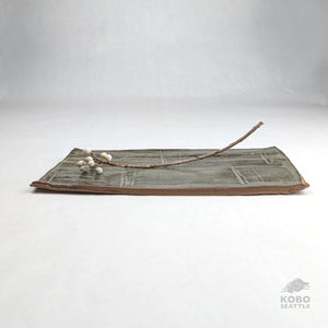 Stoneware Tray - Pacific Green by Hadar Iron