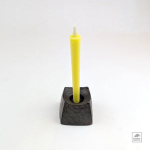 Iron Candle Stand - Textured Square