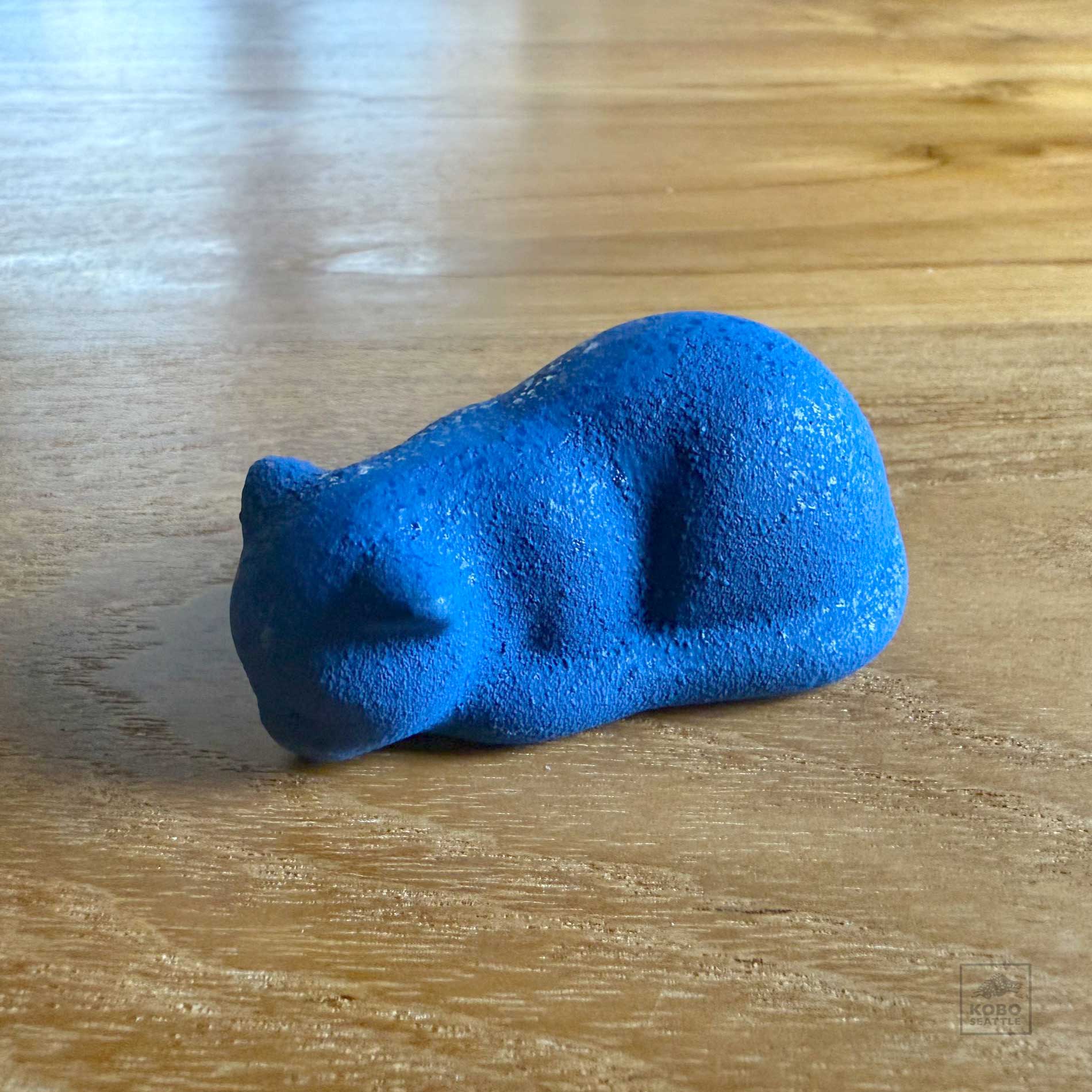 Iron Cat Paperweight - Blue