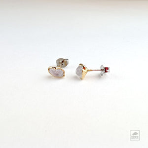 Raw Natural Herkimer Diamond Studs