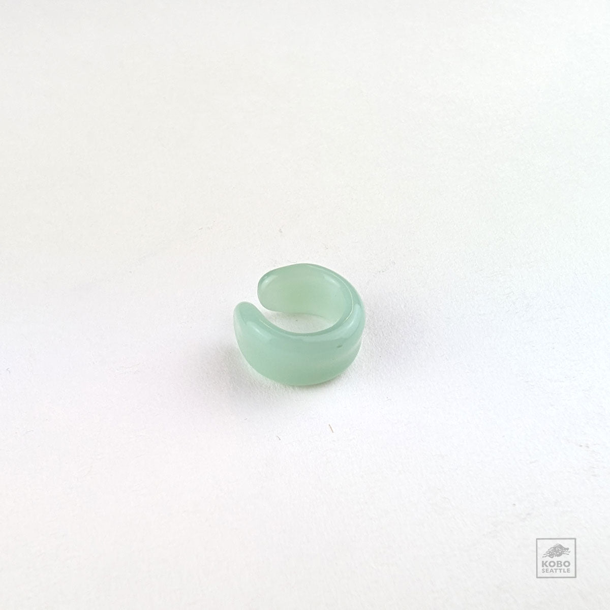 Glass Ear Cuff - Sea Green