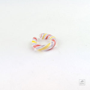Glass Ear Cuff - Multicolor Stripe