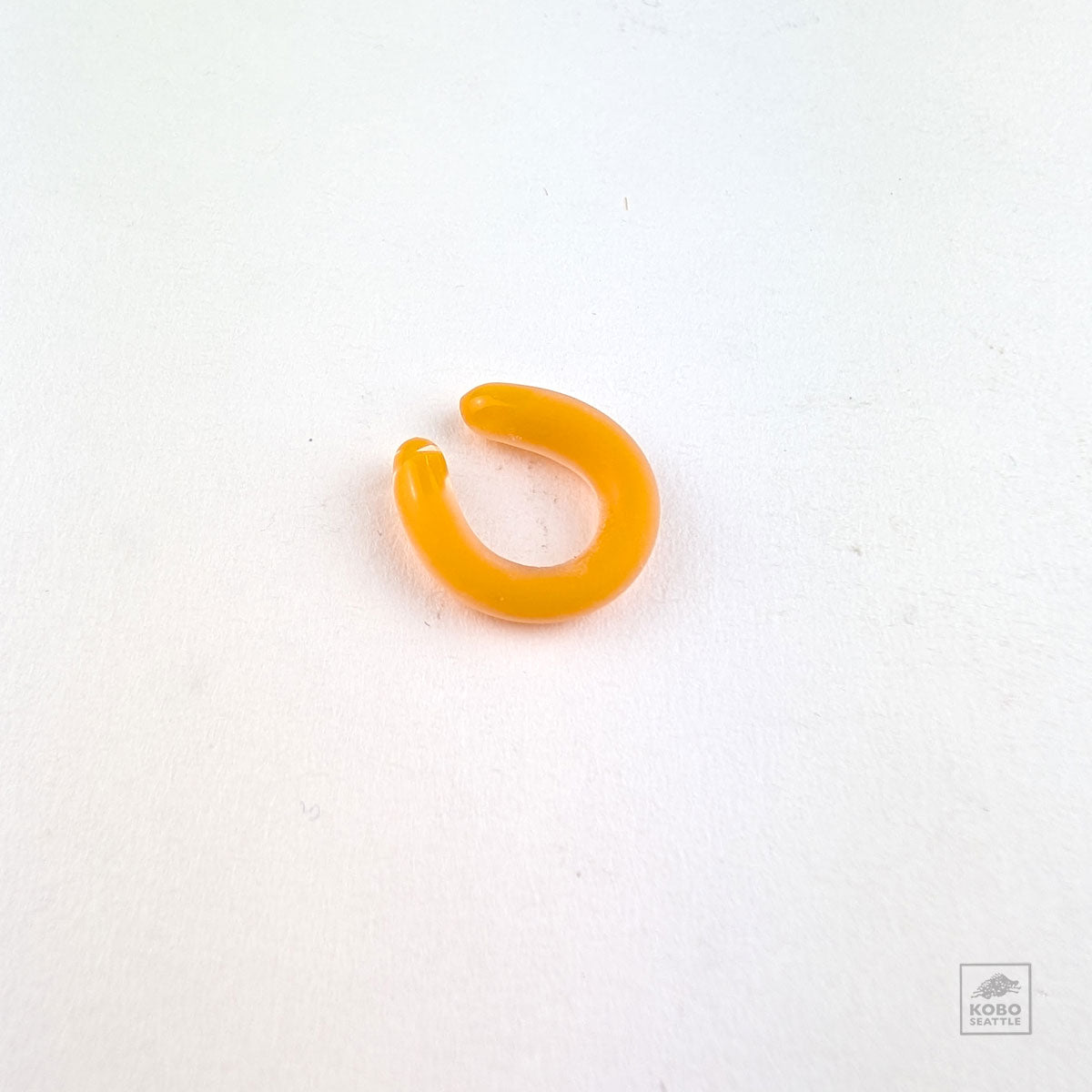 Glass Ear Cuff - Orange