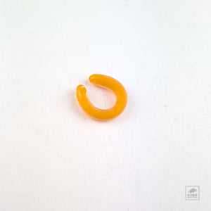 Glass Ear Cuff - Orange
