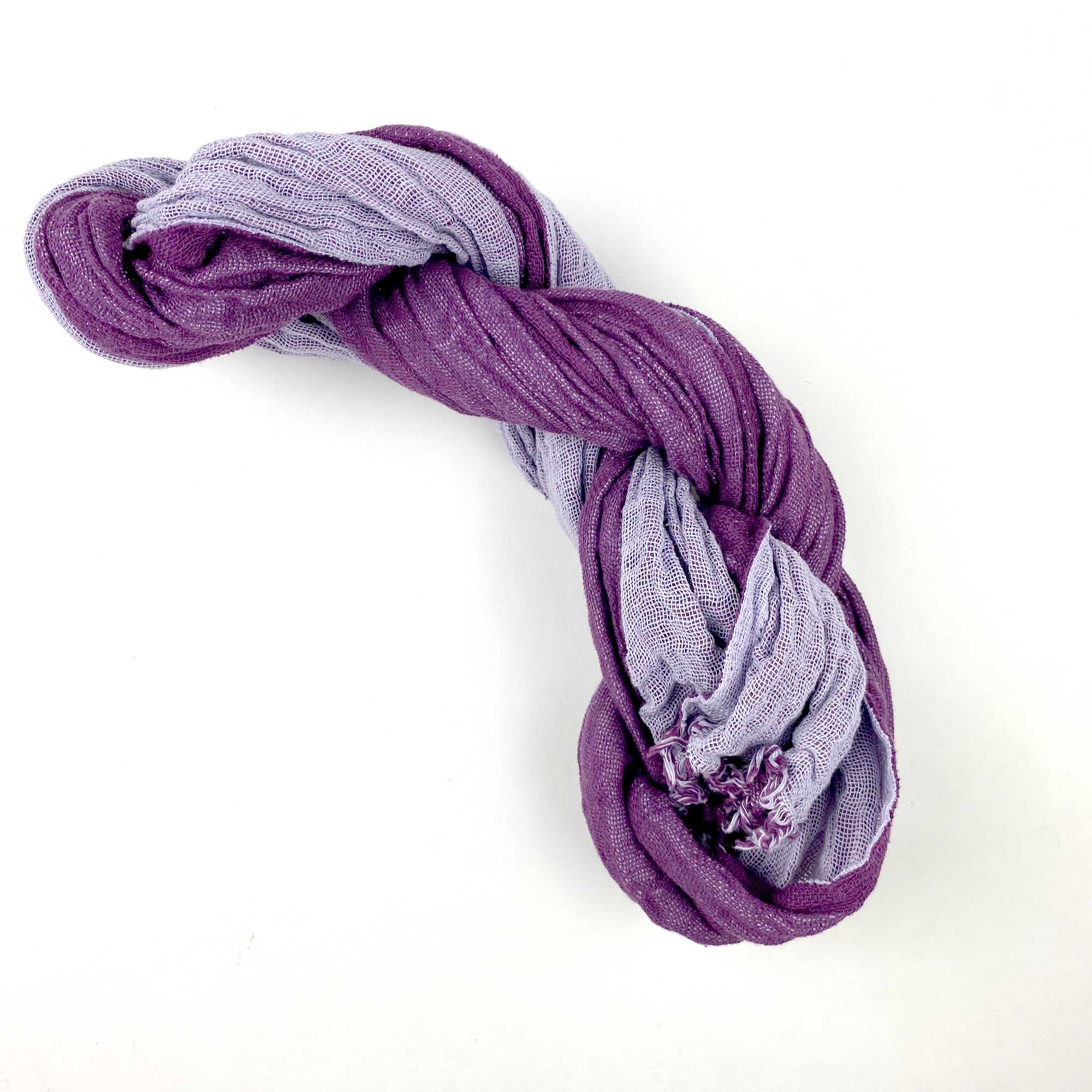 Reversible Cotton Scarf - Purples
