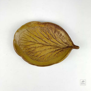 Yellow Leaf Plate 24 by Koichi Ichikawa