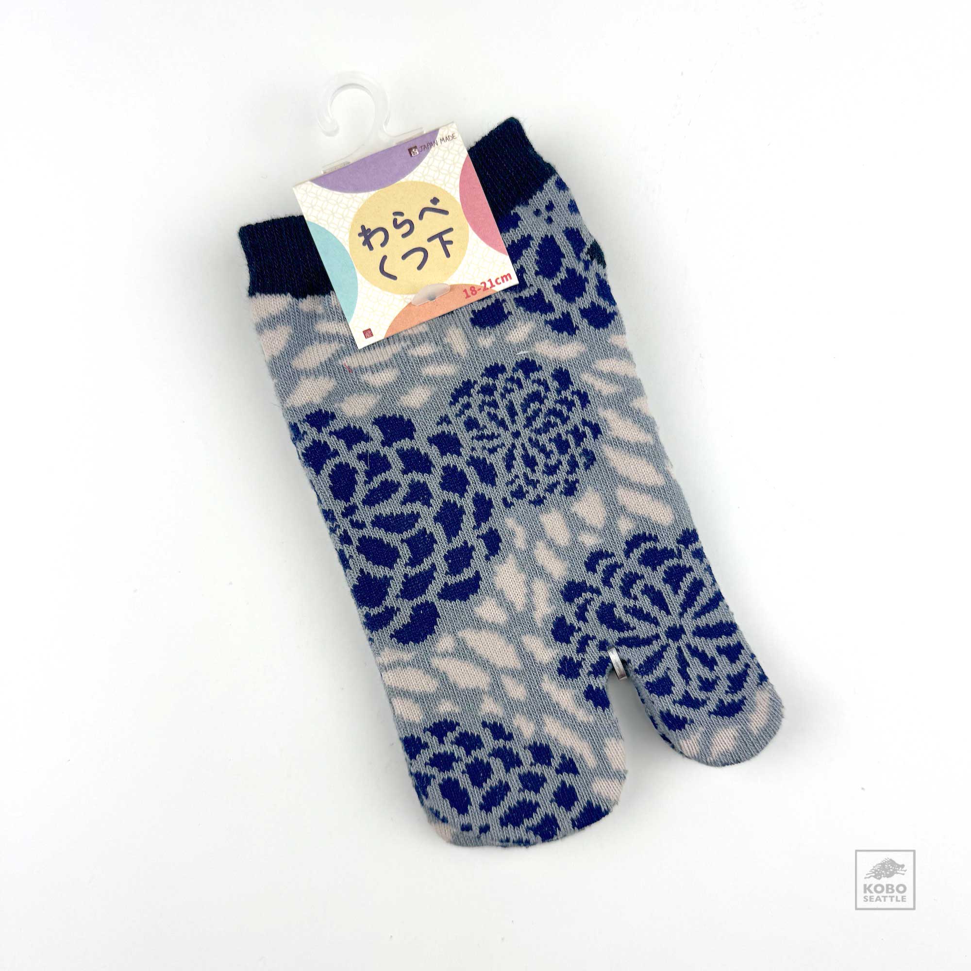 Kid's Tabi Sock - Kiku Gray