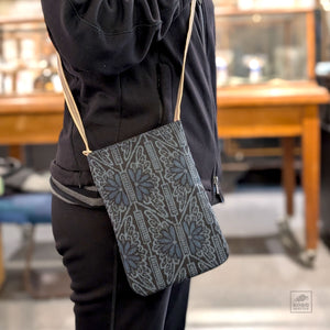 Kyoto Vintage Kimono Shoulder Bag - Blue