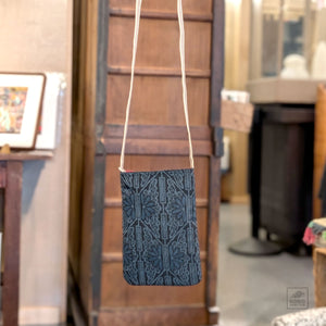 Kyoto Vintage Kimono Shoulder Bag - Blue