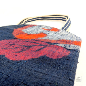 Kyoto Vintage Kimono Tea Handbag - Dark Indigo