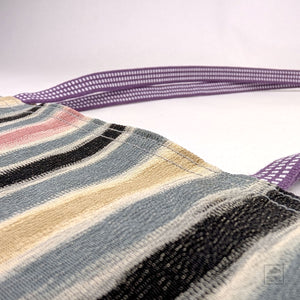 Kyoto Vintage Kimono Flat Tote - Stripes