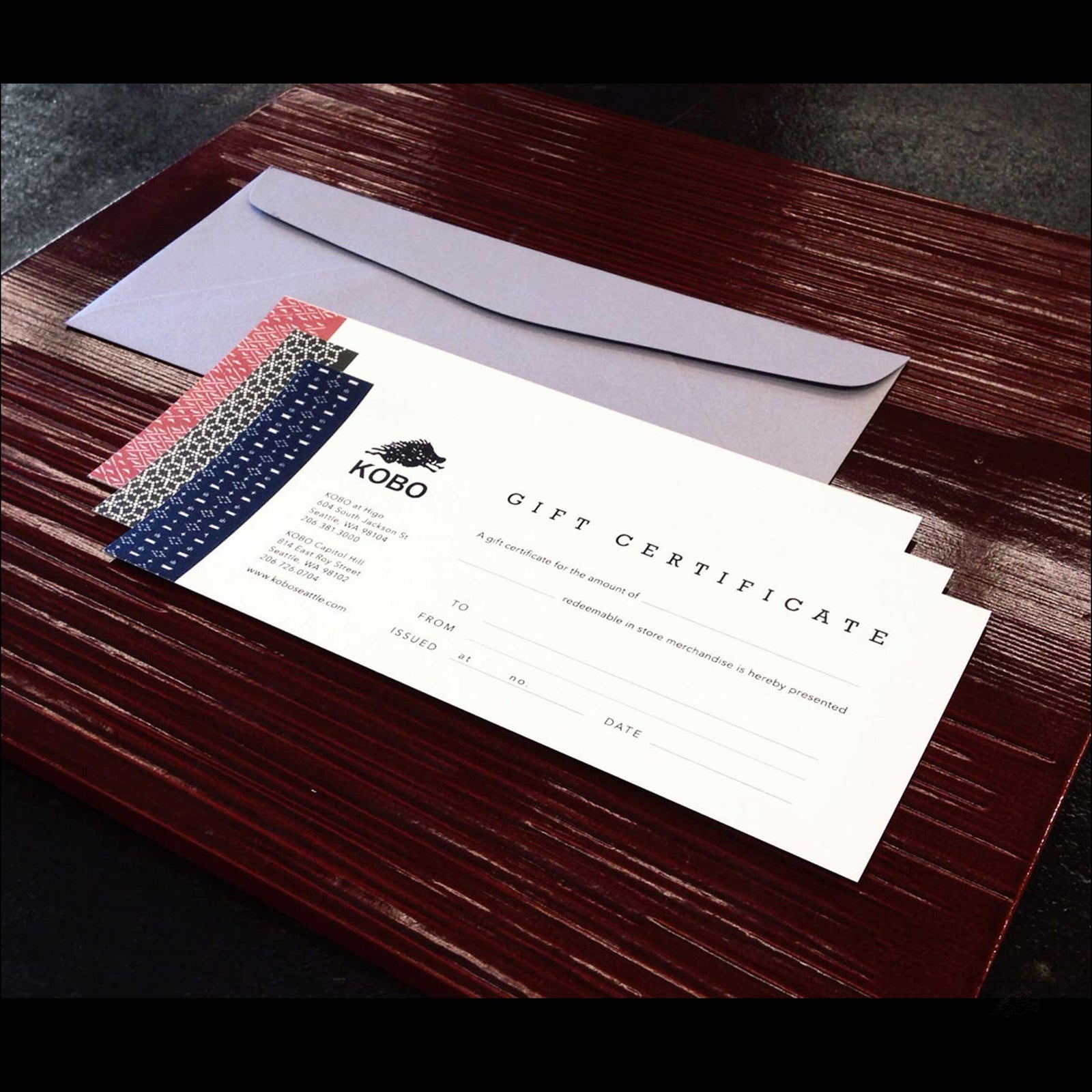 KOBO Gift Certificate (For In-Store Use Only)