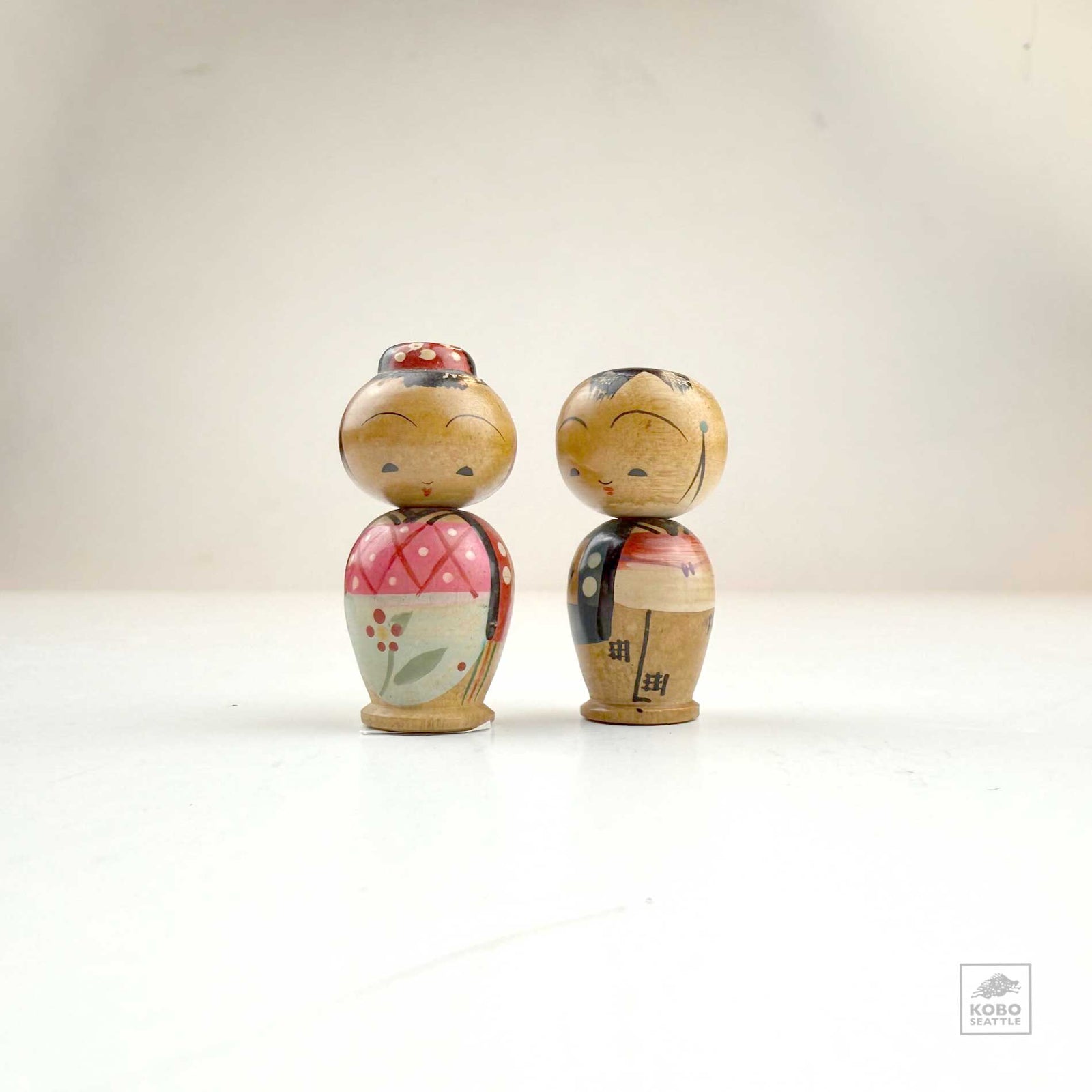 Vintage Kokeshi Pair