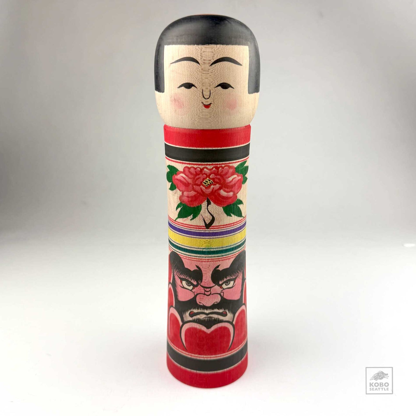 Kokeshi with Daruma - Aomori