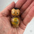 Kokeshi 50 - Yellow flowers