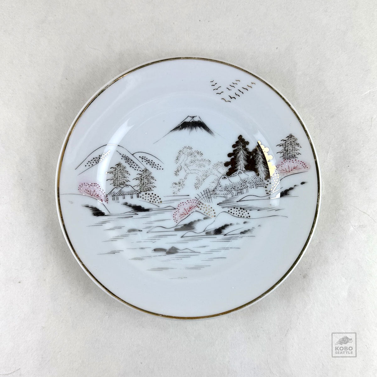 Vintage Kutani Porcelain Cake Plate