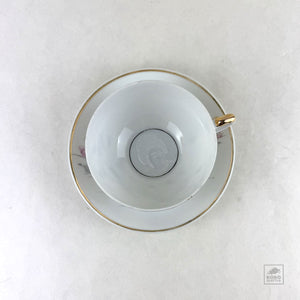 Vintage Kutani Porcelain Cup and Saucer Set