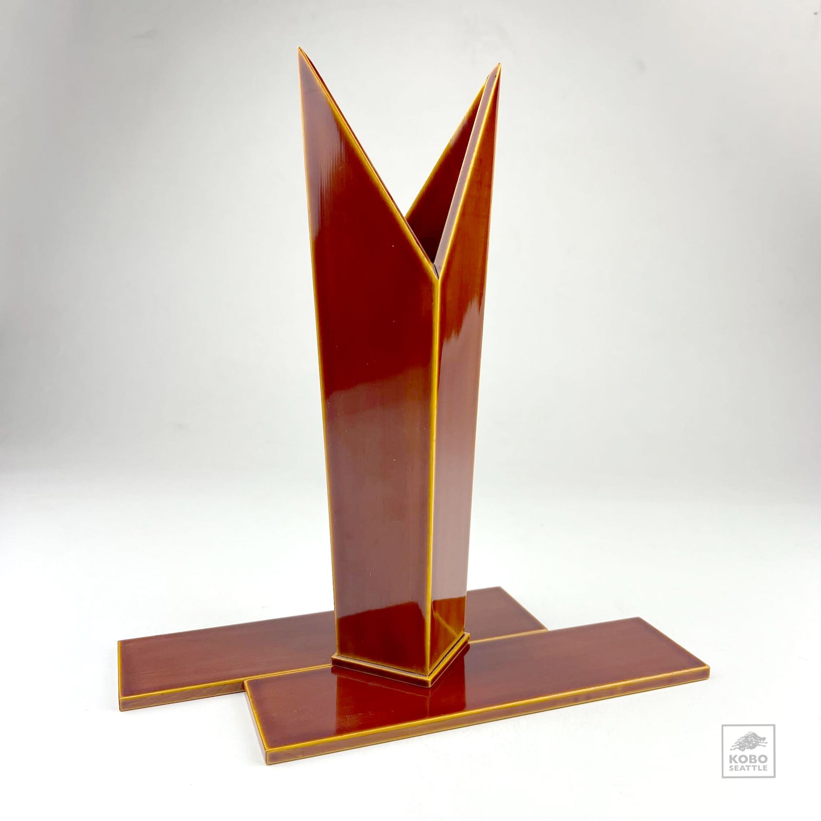 Japanese Lacquer Flower Vase - 3 pieces