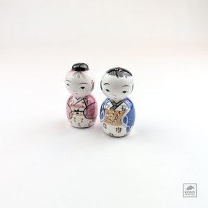Vintage Kokeshi Salt & Pepper Shakers