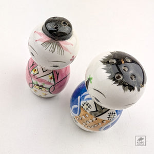 Vintage Kokeshi Salt & Pepper Shakers
