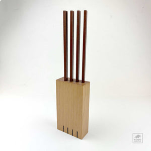 Handcrafted Serving  Chopsticks and Holder - Fir + Ipe