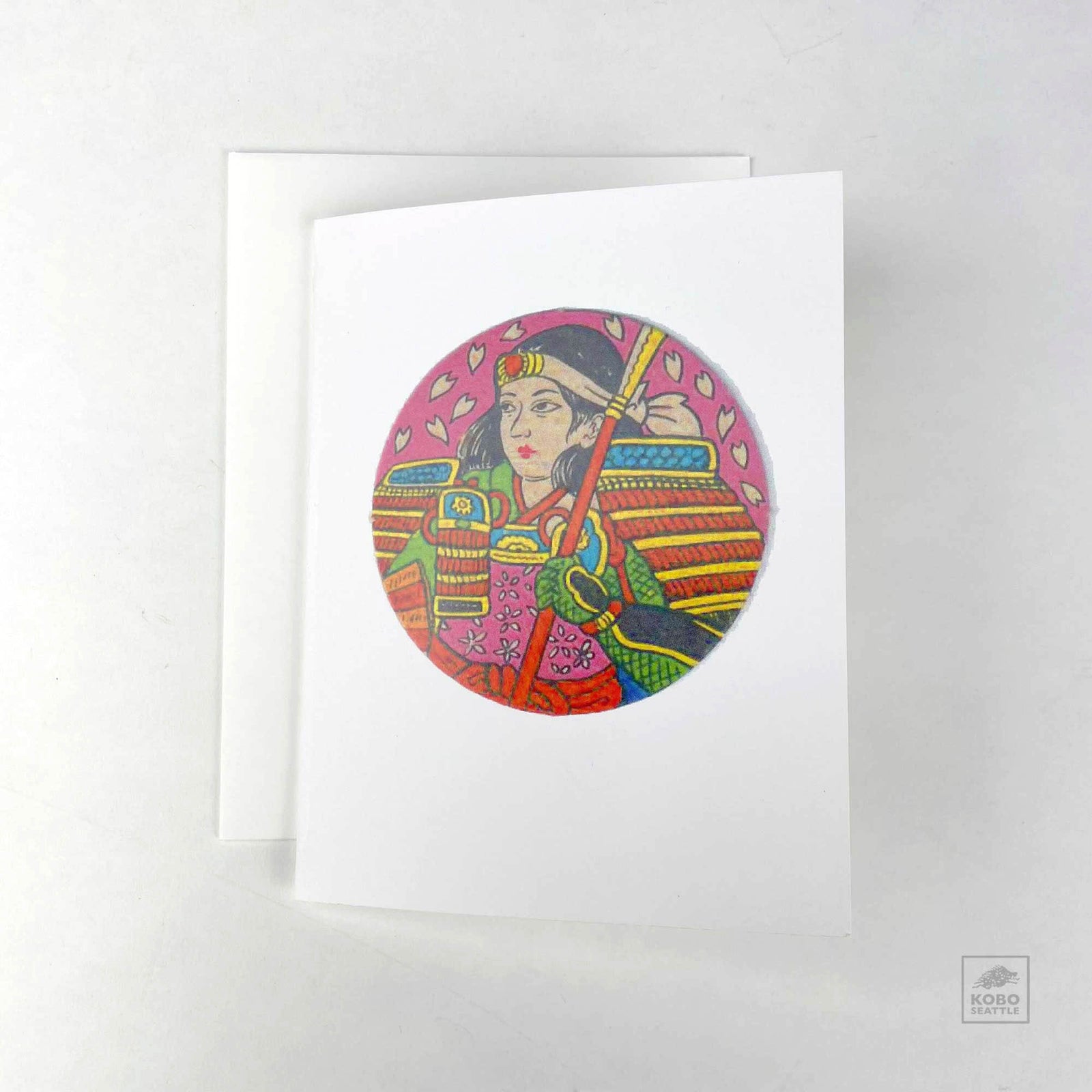 Menko Card - Female Samurai Warrior