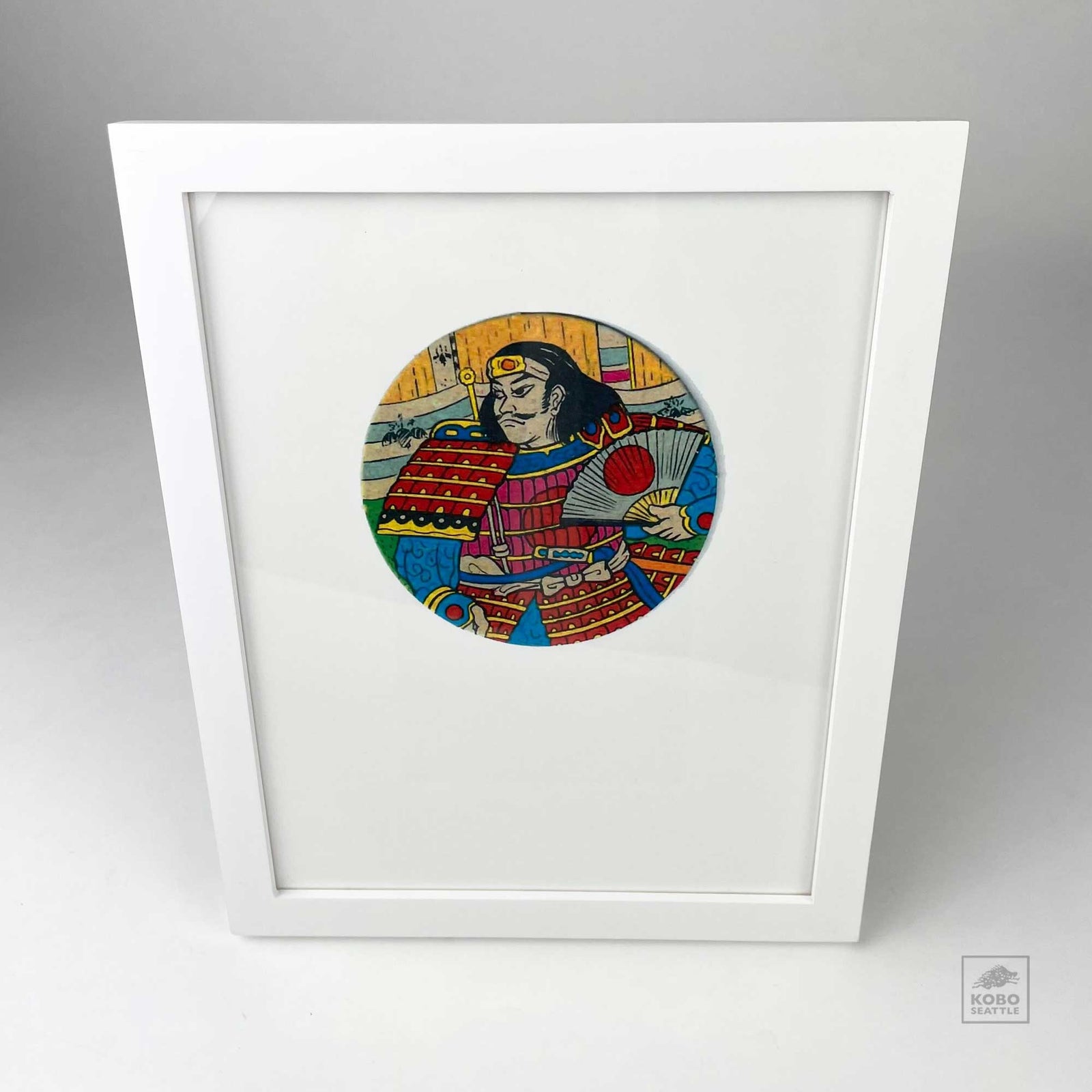 Menko Print - Samurai Warrior (Framed)