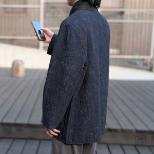 Reversible Sun Dye Kantha Simple Men's Jacket from Mieko Mintz