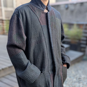 Reversible Sun Dye Kantha Simple Men's Jacket from Mieko Mintz