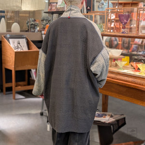 Reversible Patch Kantha with Stamp Haori Jacket from Mieko Mintz