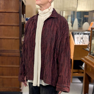 Woven Tie Dye Tuck Camp Shirt from Mieko Mintz