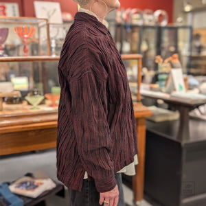 Woven Tie Dye Tuck Camp Shirt from Mieko Mintz