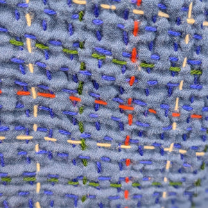 Wool Waffle Kantha Relaxed Shirt Jacket from Mieko Mintz