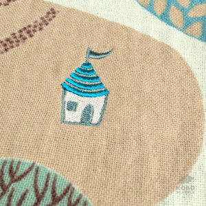 Morita Small Gauze and Pile Towel - Blue Roof House