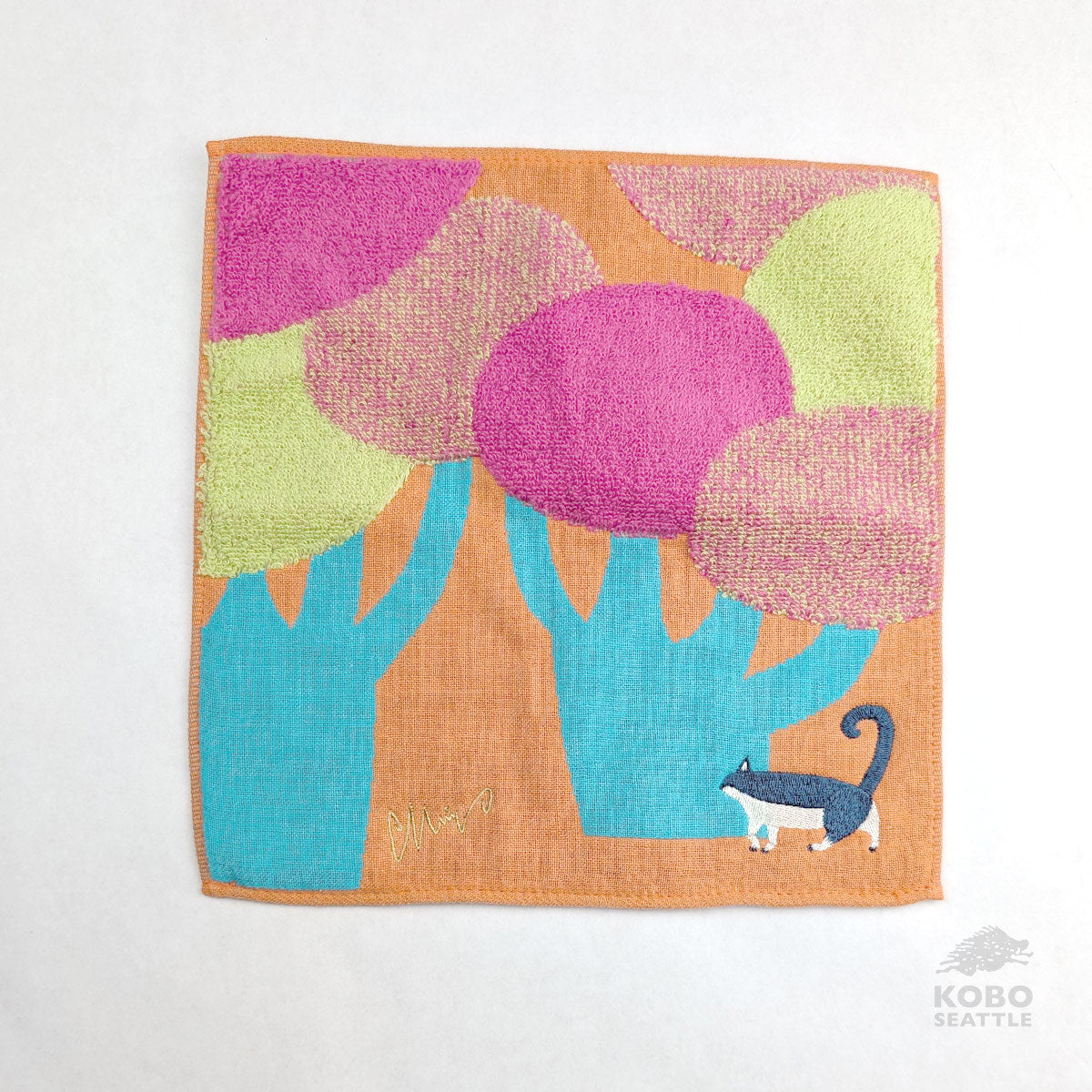 Morita Small Gauze and Pile Towel - Cat